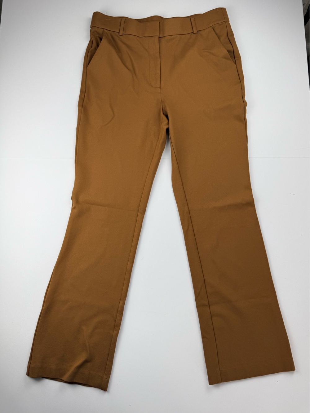 Rafaella Camel Brown Ponte Bootcut Dress Pants Stretch Large Workwear Career - Picture 2 of 7